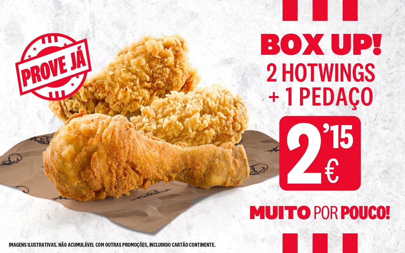 KFC Box Up Muito por Pouco