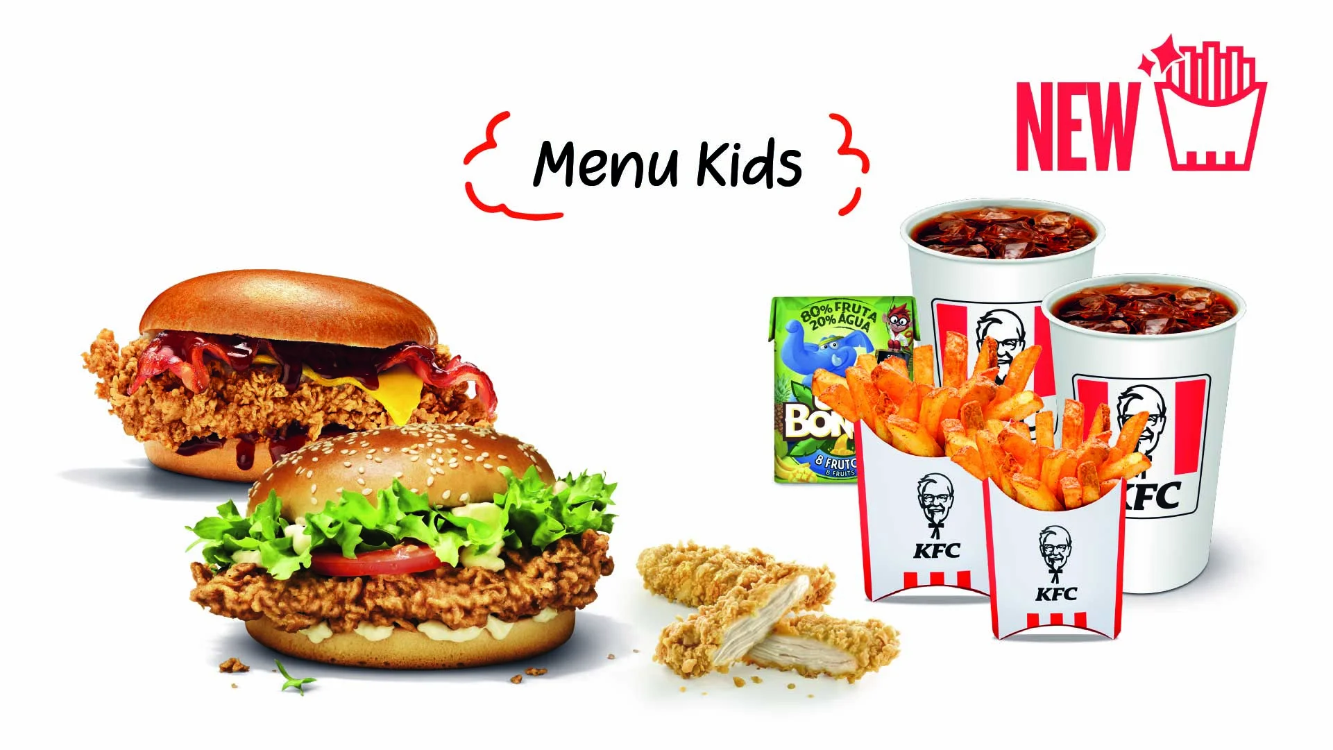 Menu Kentucky BBQ + Menu Clássica + Menu Kids